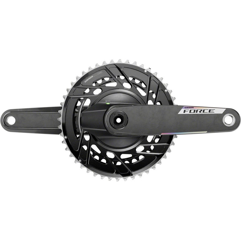 SRAM Force AXS Power Meter Crankset – 165mm 12-Speed 46/33t Thread Mount 8-Bolt PM Spider DUB Spindle Carbon E1