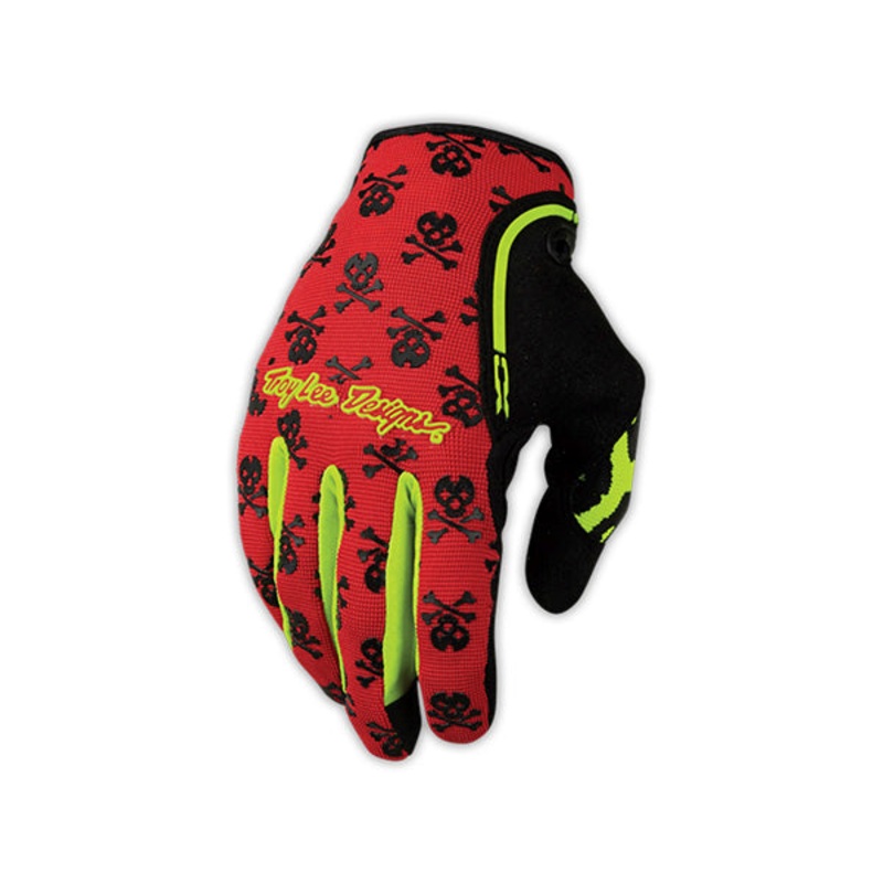 Troy Lee XC BMX Race Gloves-Anarchy Red