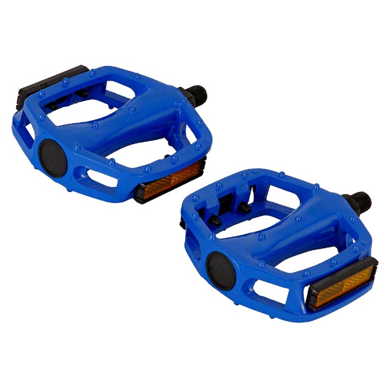 Alloy BMX Platform Pedals – 9/16″ – Blue