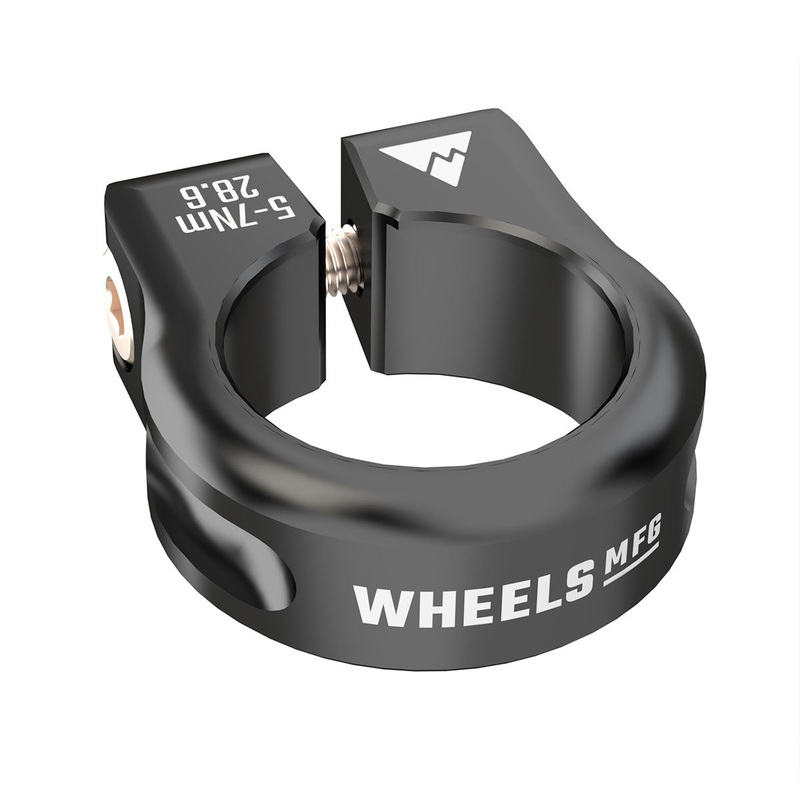 Wheels Mfg Bolt-On Seatpost Collar 28.6mm Black