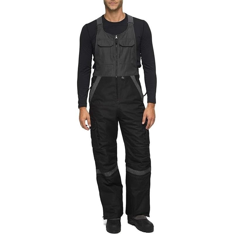Arctix Men’s Overalls Tundra Bib With Added Visibility  Blk / Charcoal 3XL