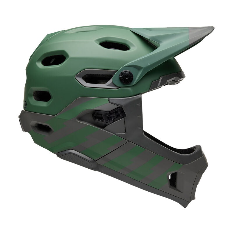 Bell Super DH Spherical Full Face Helmet – Matt Green-Gray