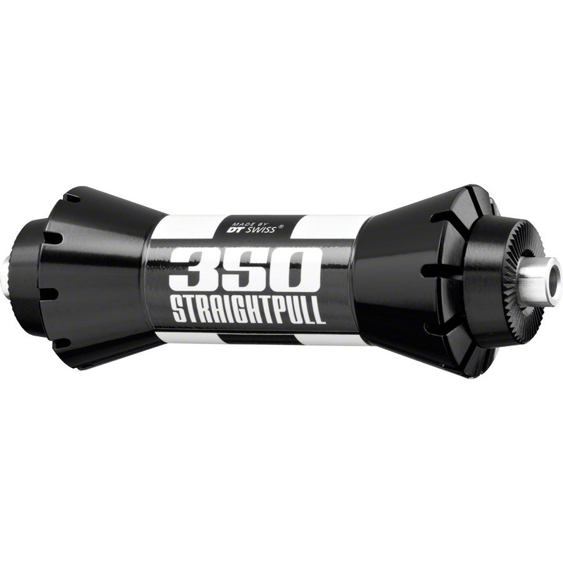 DT Swiss 350 Front Hub – QR x 100mm Rim Brake Black/White 24h Straight Pull