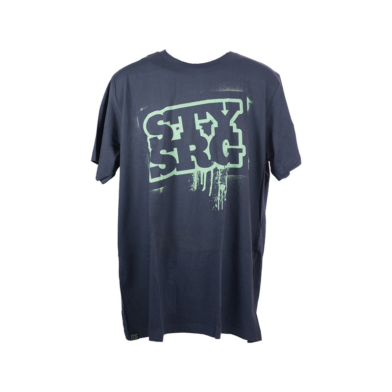 Stay Strong Stencil T-Shirt-Blue/Teal