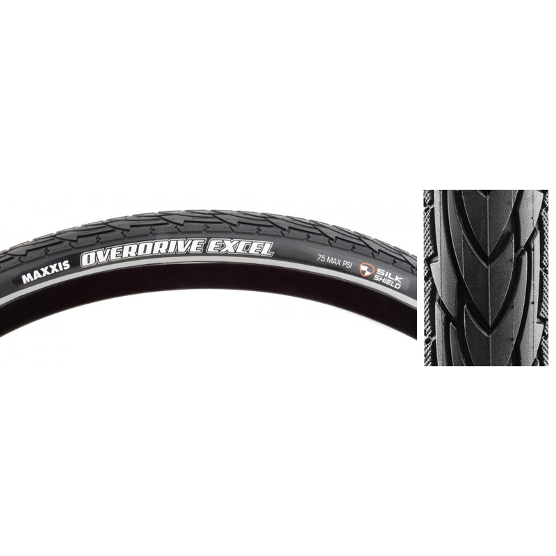 Tire Max Overdrive Excel 700X47 Black Wire/60 Ss/Ref