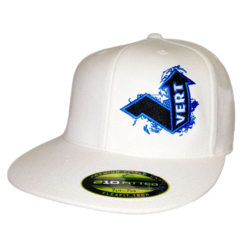 Vert Flexfit Flatbill 210 Hat-White