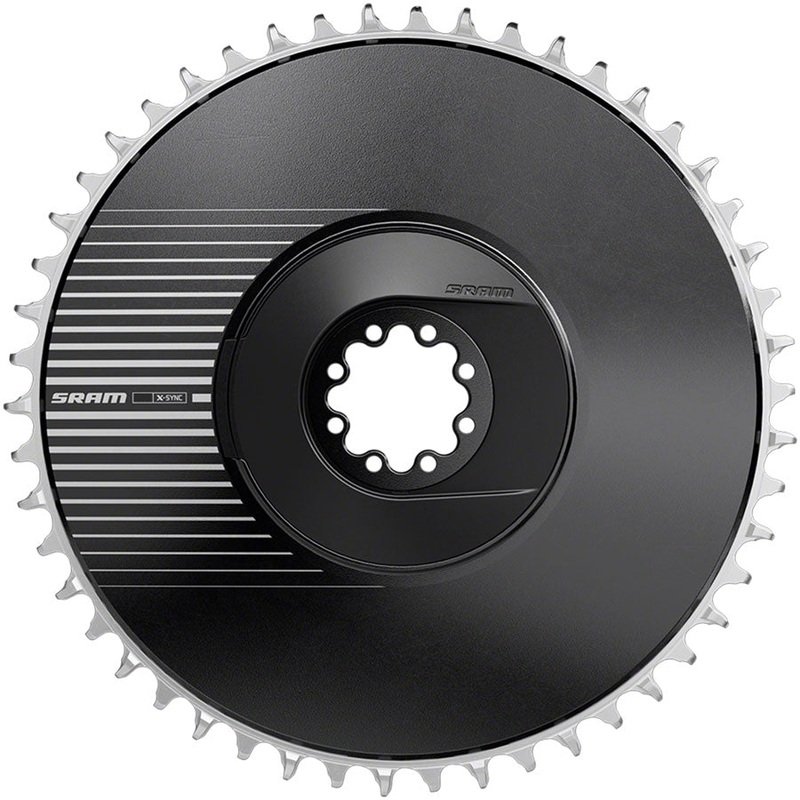 SRAM RED Aero X-Sync Direct Mount Chainring – 48t, 12-Speed, 8-Bolt Direct Mount, 6.5mm Offet, Black, E1