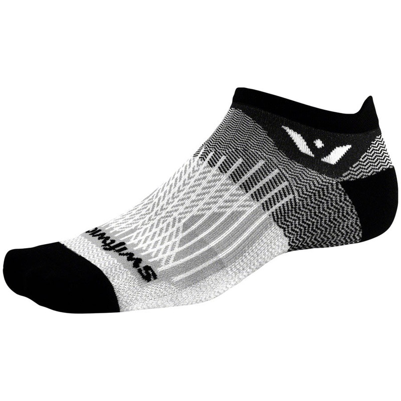 Swiftwick Aspire No Show Socks – Black Pewter X-Large
