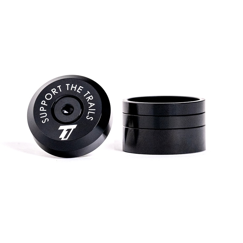 Trail One Components Top Cap & Spacer Kit – Black