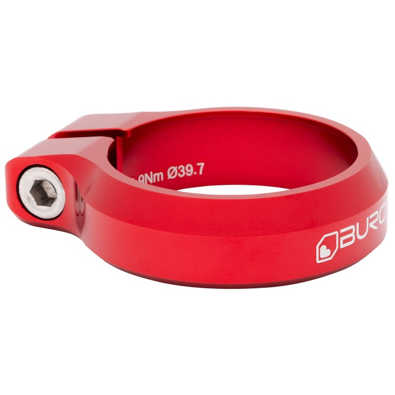 Burgtec Seat Clamp – 39.7mm Diameter – Race Red