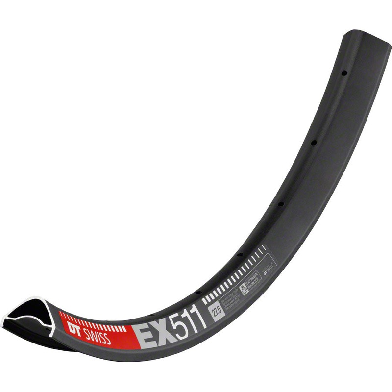 DT Swiss EX 511 27.5″ Tubeless Ready Disc Rim 28h Black Prolock Squorx Pro Head