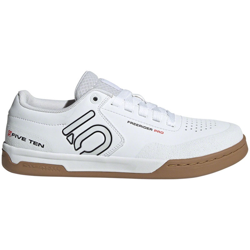 Five Ten Freerider Pro Flat Shoes – Men’s, FTWR White/Core Black/Red, 11