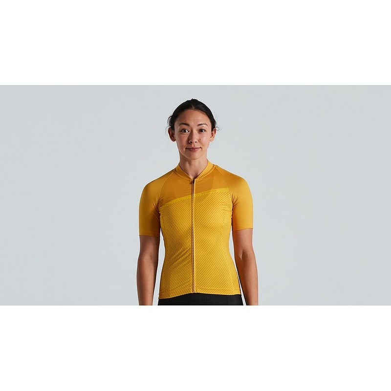 Specialized sl stripe jersey ss wmn brassy yellow xl