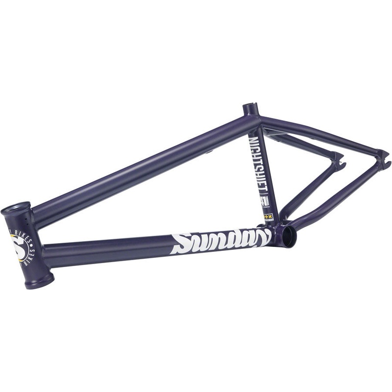 Sunday Nightshift BMX Frame – 21.25″ TT Matte Midnight Purple
