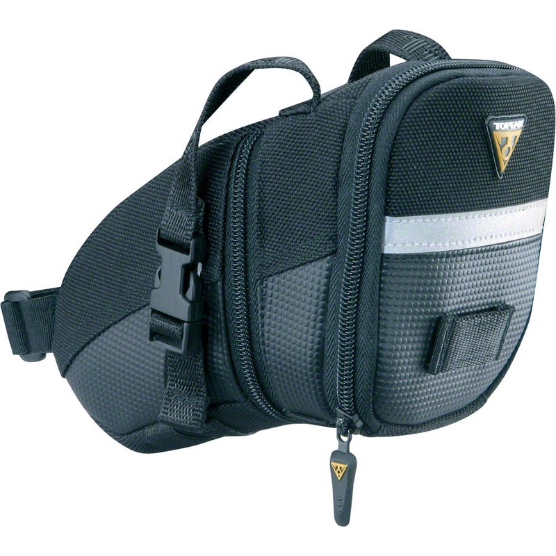 Topeak Aero Wedge Seat Bag – Strap-on, Medium, Black