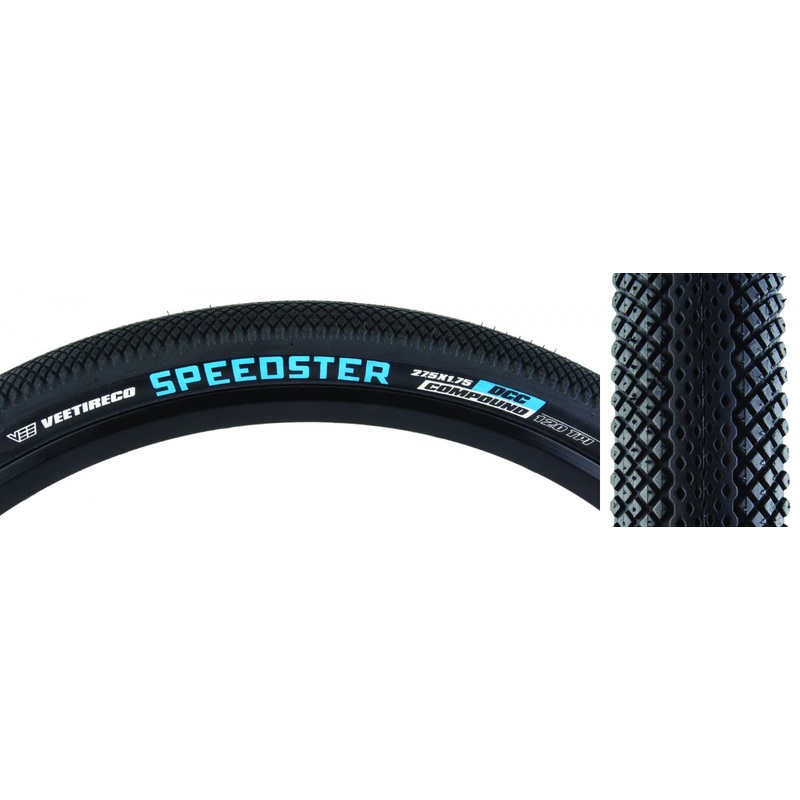 Vee Tire & Rubber Speedster EBike 27.5×1.75 Tubeless TPI 50 Black/Blk Reflective B316314