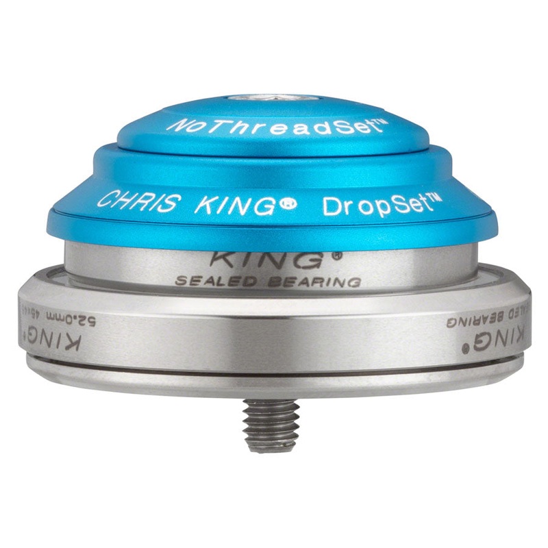 Chris King DropSet 2 Headset – 1-1/8 – 1.5″ 42/52mm 45 Deg Matte Turquoise