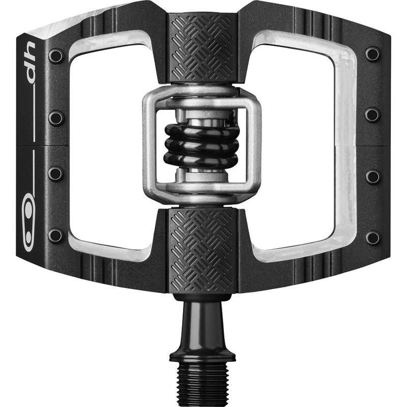 Crankbrothers Mallet DH Pedals – Dual Sided Clipless with Platform, Aluminum, 9/16″, Black
