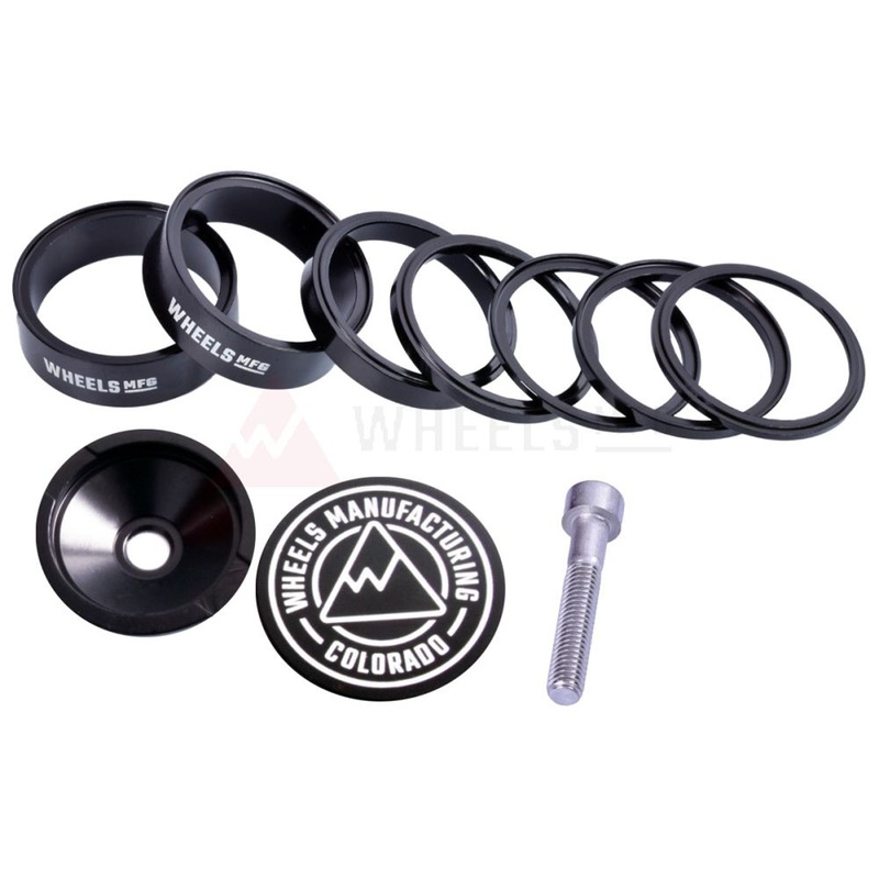 Wheels Manufacturing Pro StackRight Headset Spacer Kit – Black