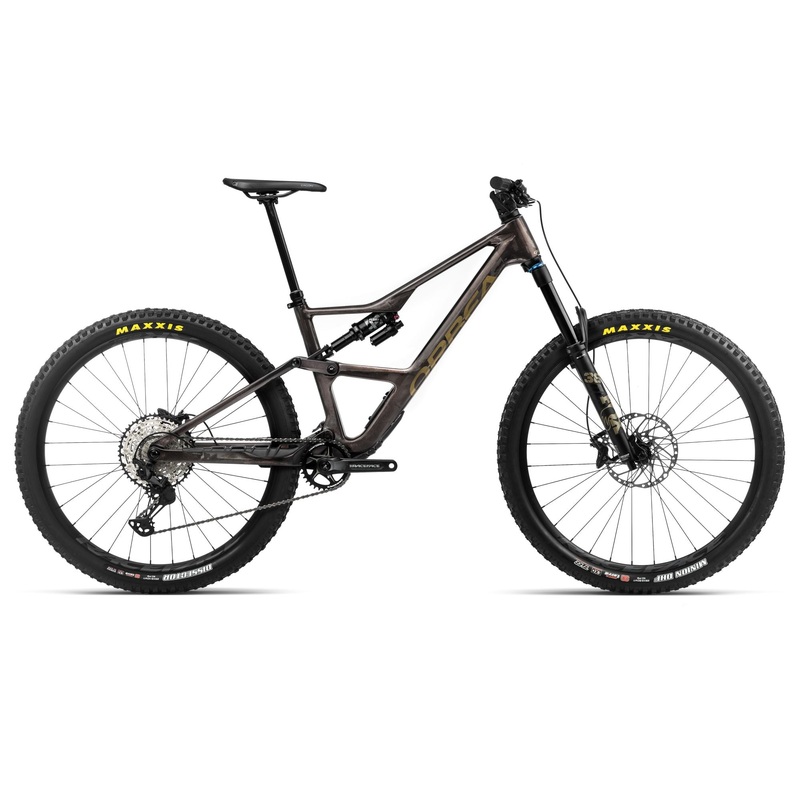 2024 Orbea OCCAM LT M30 Trail Mountain Bike – Medium, Cosmic Carbon View – Metallic Olive Green (Gloss)