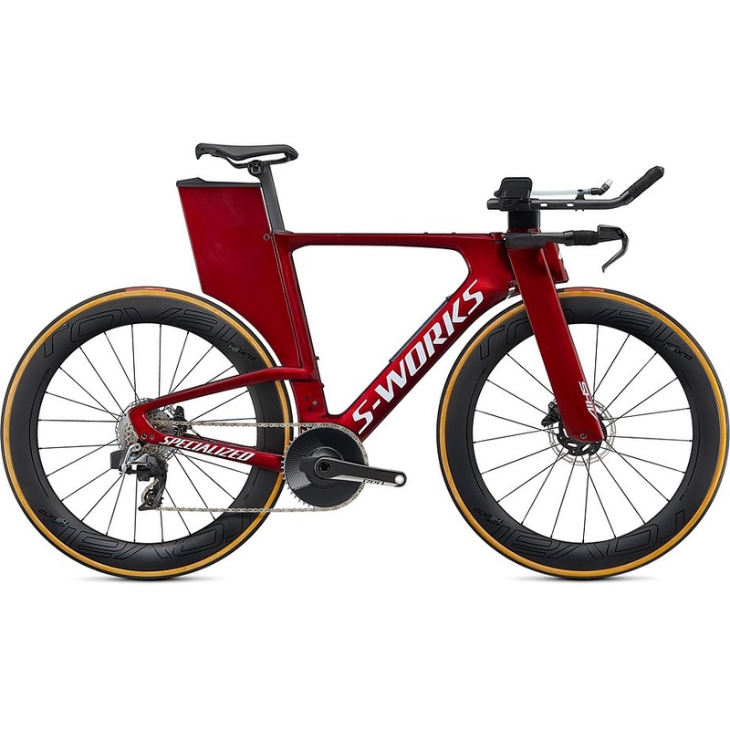 Specialized shiv S-Works disc etap gloss metallic crimson/dove grey m