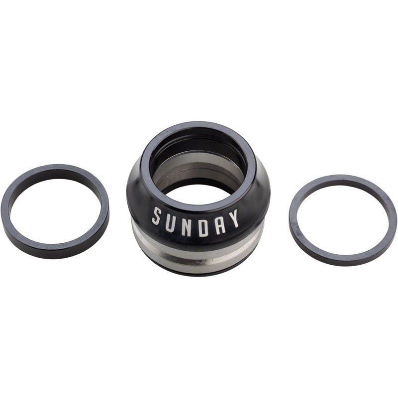 Sunday Integrated Headset – 1-1/8″ 15mm Black Conical