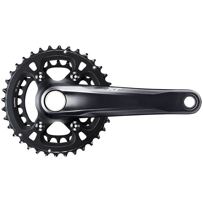 Shimano Deore XT FC-M8100-2 Crankset – 175mm, 12-Speed, 36/26t, Direct Mount, Hollowtech II Spindle Interface, Black