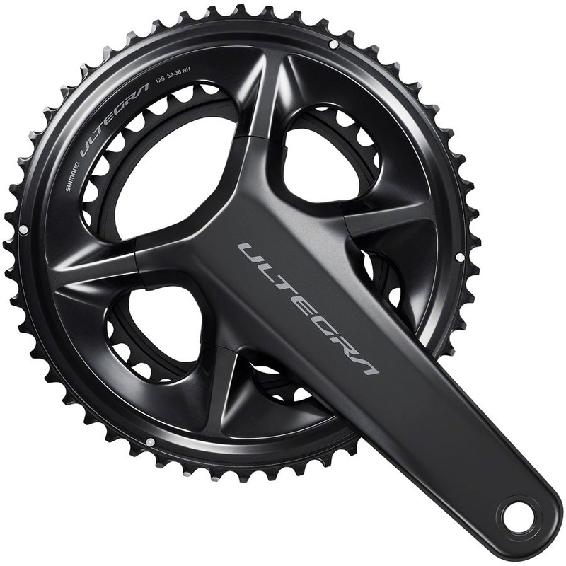 Shimano Ultegra FC-R8100 Crankset – 175mm, 12-Speed, 50/34t, Hollowtech II Spindle Interface, Black