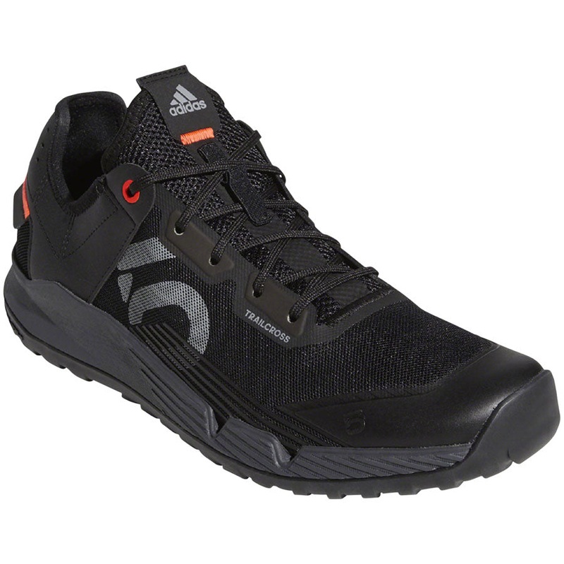 Five Ten Trailcross LT Flat Shoes – Mens Core BLK / Gray Two / Solar Red 6.5