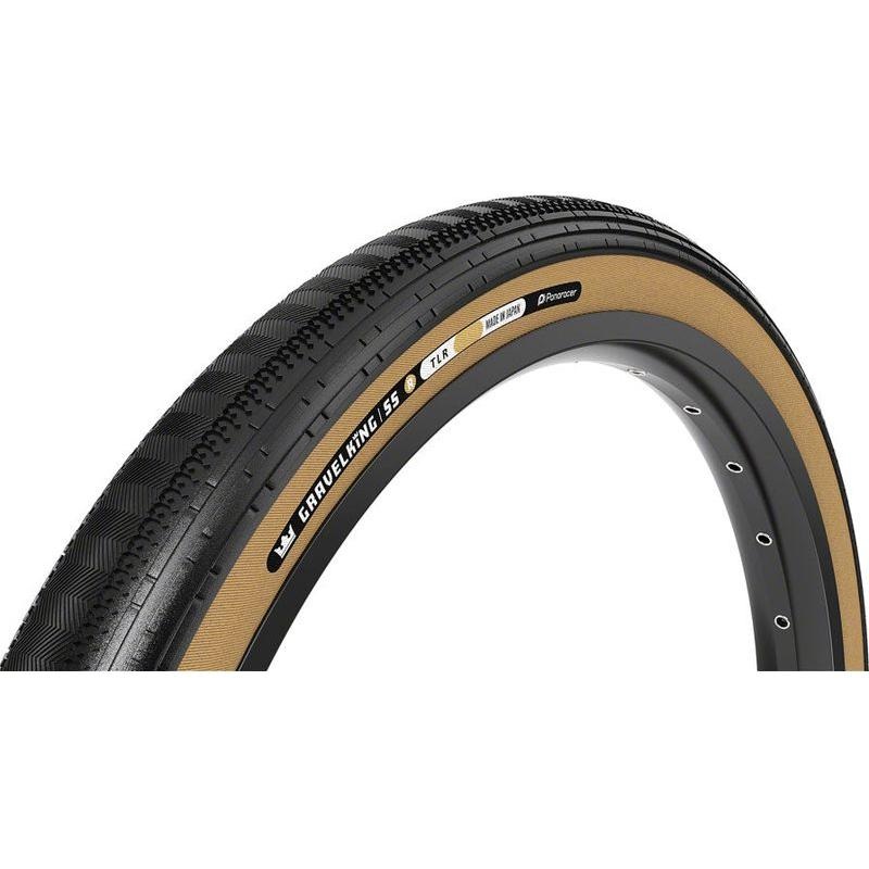 Panaracer GravelKing SS R Tire – 700 x 35 Tubeless Folding Black/Amber