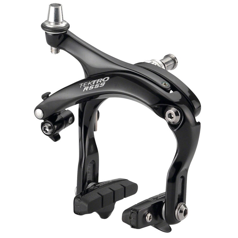 Tektro R559 Road Caliper Brake – Front Dual Pivot Recessed Nut Mount High Polish BLK