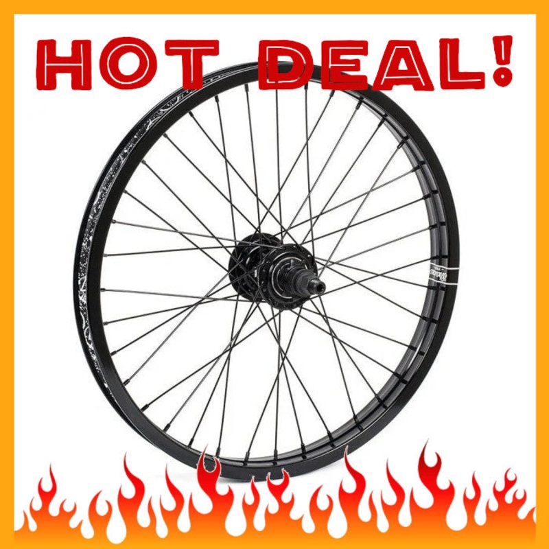 20″ Shadow Conspiracy Optimized Freecoaster Rear BMX Wheel – 36H – 14mm – LHD 9t – Black