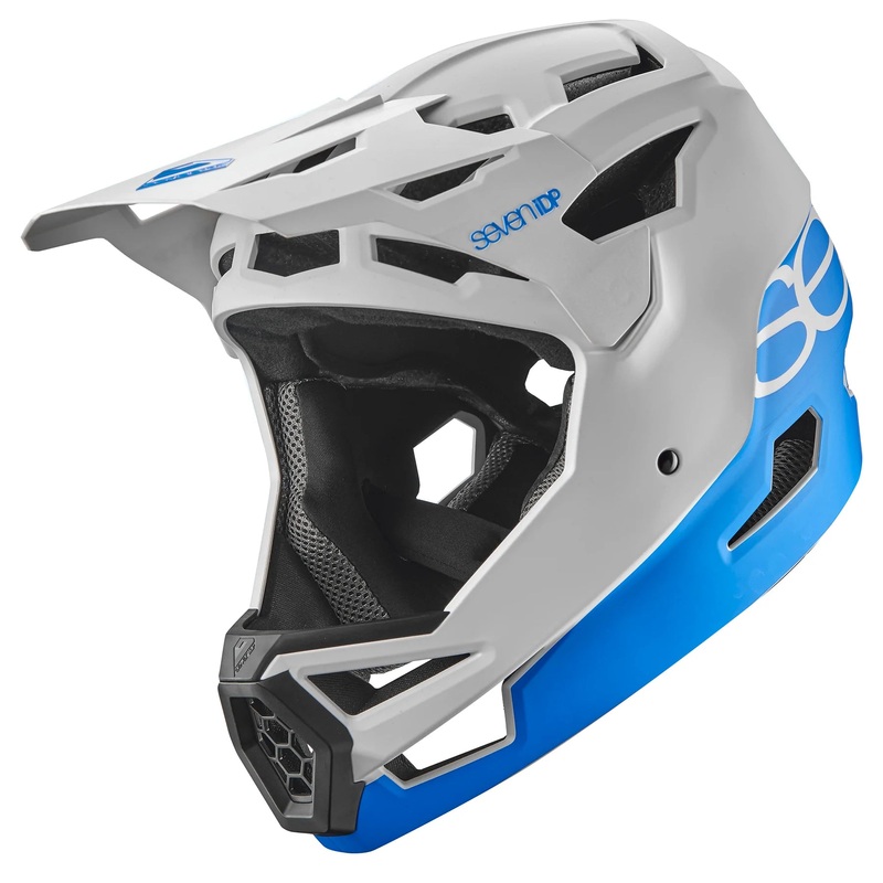 7 iDP Project 23 ABS Full Face Helmet – White-Blue