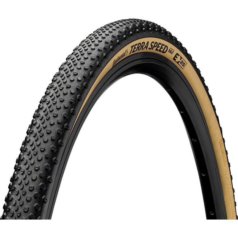 Continental Terra Speed Tire – 700 x 40 Tubeless Folding BLK/Cream BLKChili ProTection E25