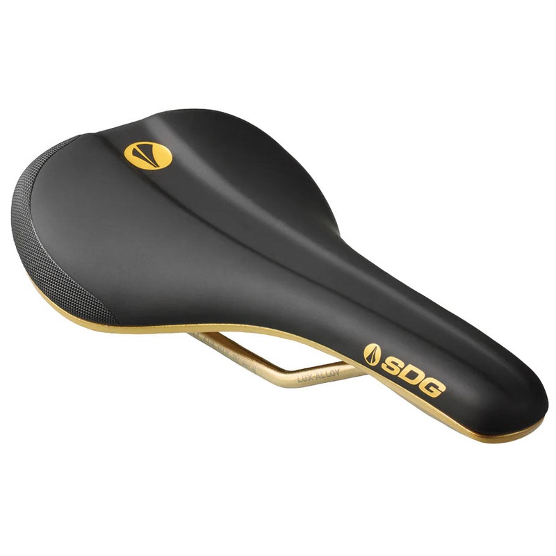 Bike Saddle SDG Bel-Air V3 Max ,Lux Rails, Galctic, Gold/Gold
