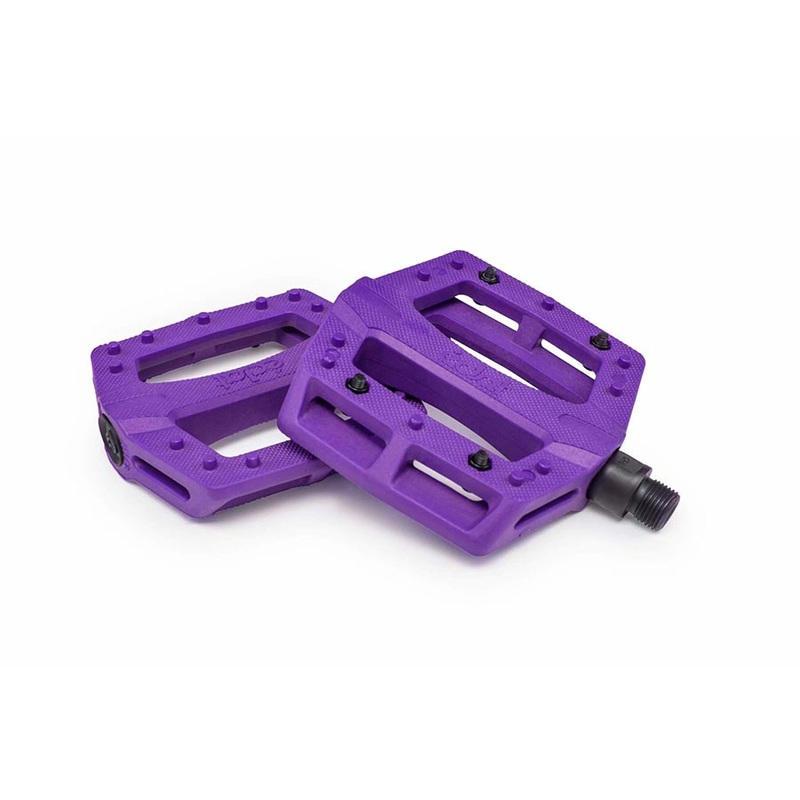 Contra Platform Pedals Body: Nylon Spindle: Cr-Mo 9/16 Purple Pair