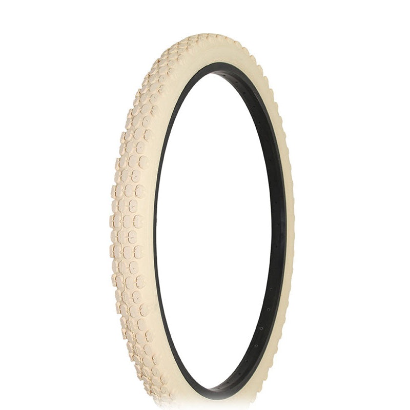 26×2.125 Studded Knobby BMX Tire by Innova – Cream