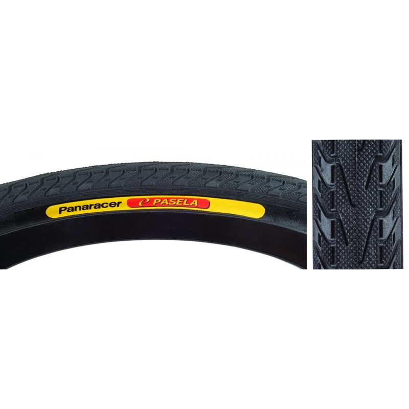 Panaracer Pasela 700 x 23 Clincher Wire TPI 120 Black/Black Reflective Road Tire AW723BLX-18