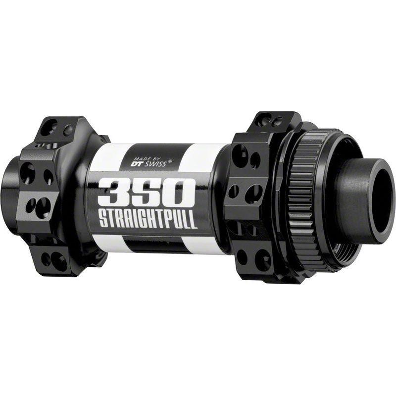 DT Swiss 350 Front Hub – 12 x 100mm Center-Lock Black 24h Straight Pull