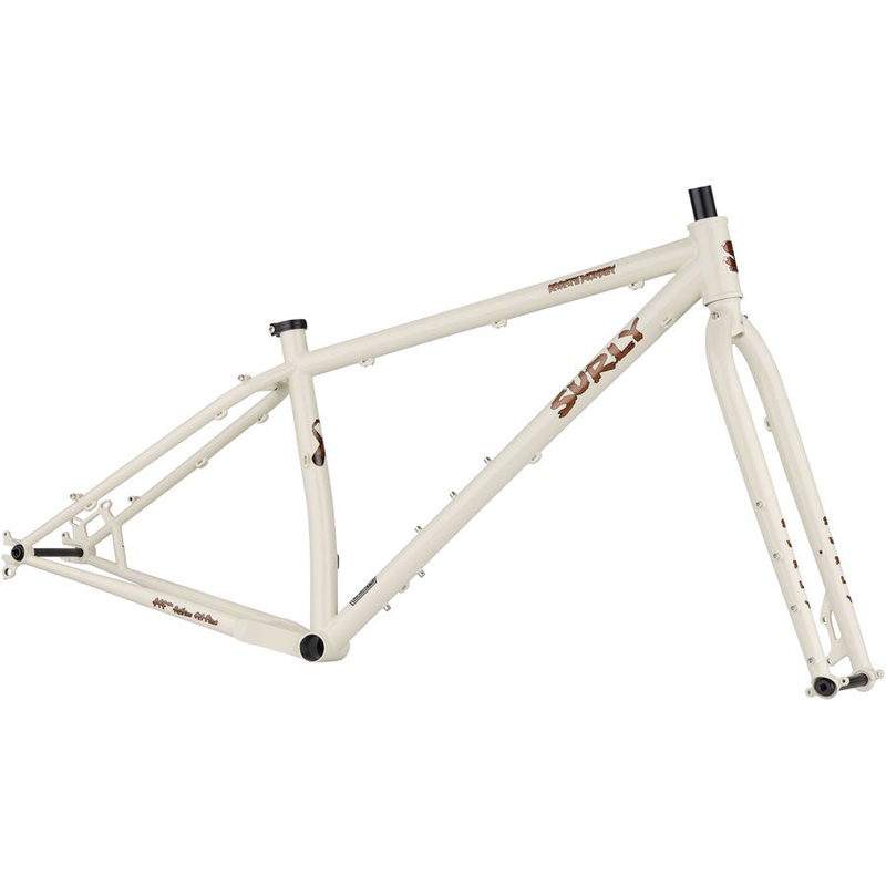 Surly Karate Monkey Frameset – 27.5″ Steel Snow Mold White Medium