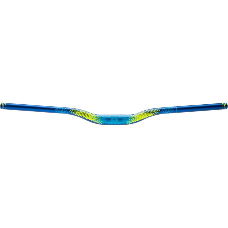 Truvativ Descendant CoLab Troy Lee Designs Riser Bar – 35mm clamp, 760mm width, 25mm rise, Starburst Cyan/Blue