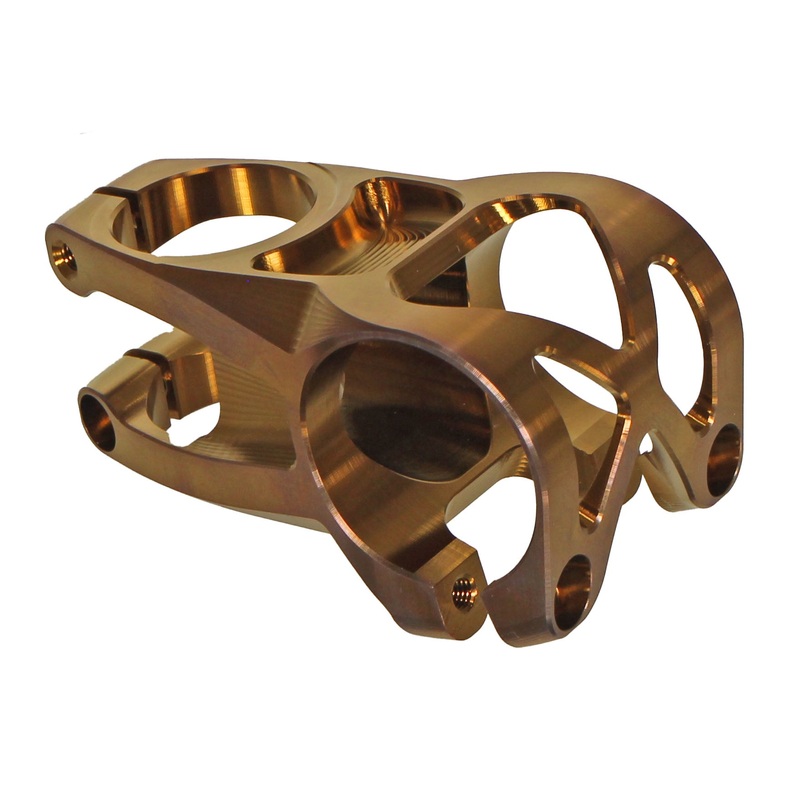 5Dev 2 Bolt Titanium Stem – 35mm Clamp – 48mm Length – Bronze