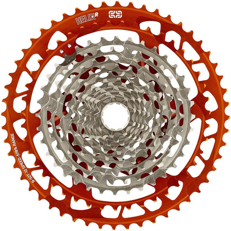 e*thirteen Helix Race Cassette – 12-Speed 9-52t Naranja