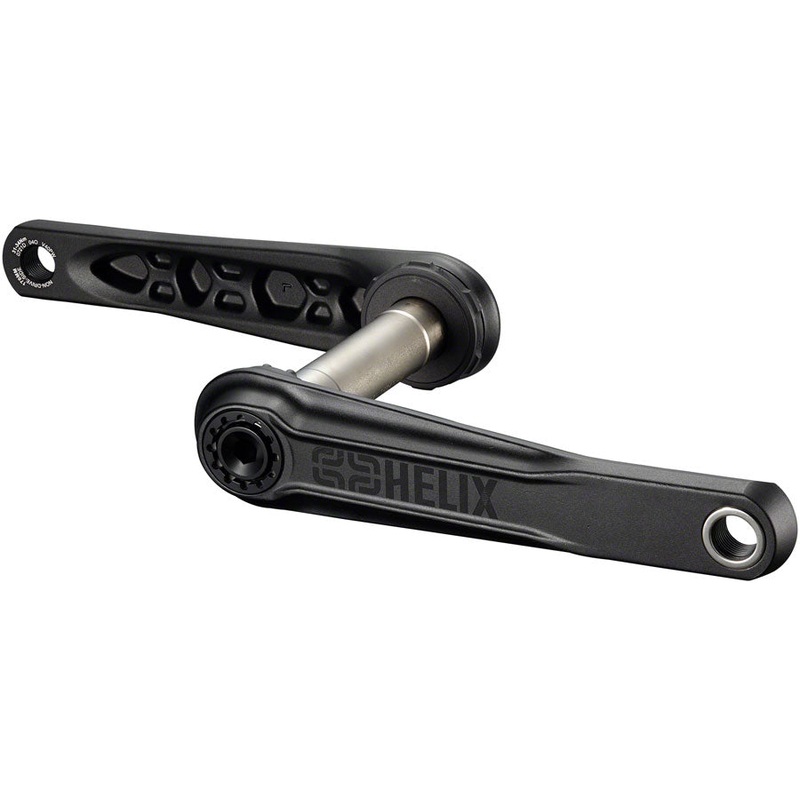 e*thirteen Helix Core Crankset – 170mm, 73mm, 24mm Spindle with e*thirteen P3 Connect Interface, Black