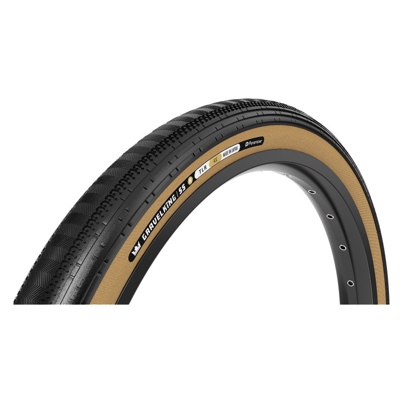 Panaracer GravelKing SS R Tire – 700 x 45 Tubeless Folding Black/Amber