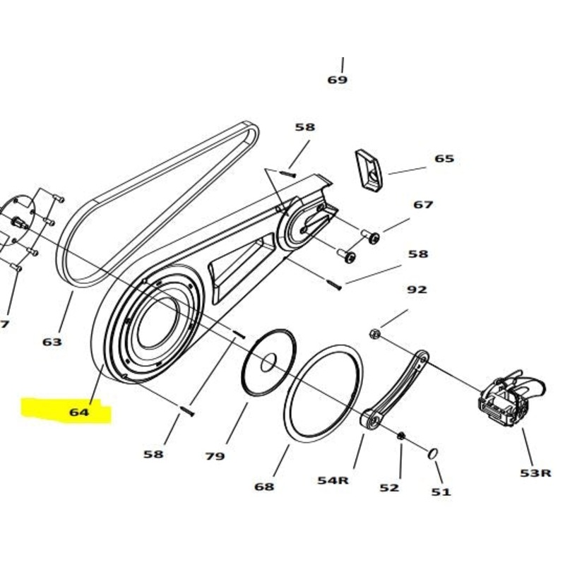Sunlite F7 Trainer Replacement Parts Outer Chain Cover