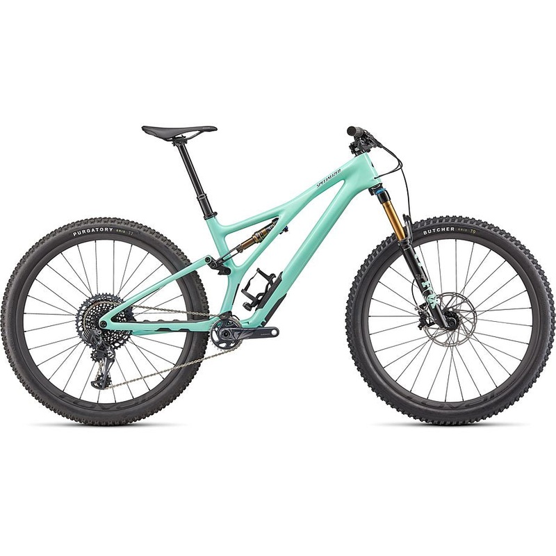 2022 Specialized Stumpjumper pro bike gloss oasis / black s1