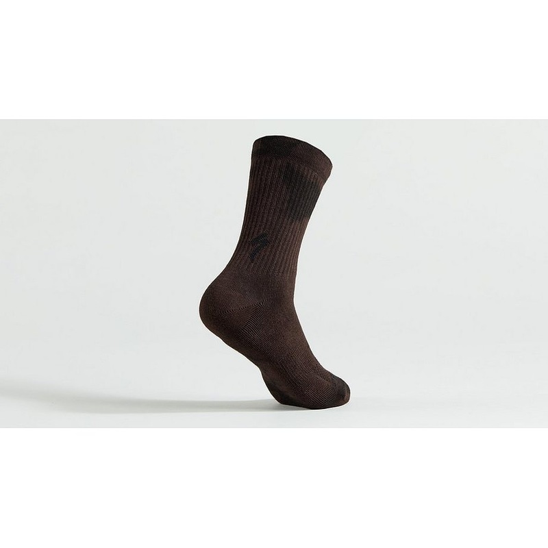 Specialized cotton tall sock doppio garment wash l
