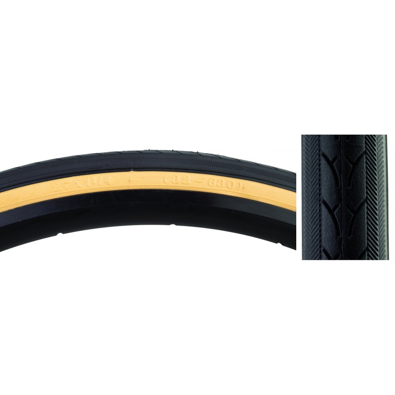 Tire Sunlite 27X1-1/4 Black/Gm Urban V44 Fold-Cb/30 100Psi