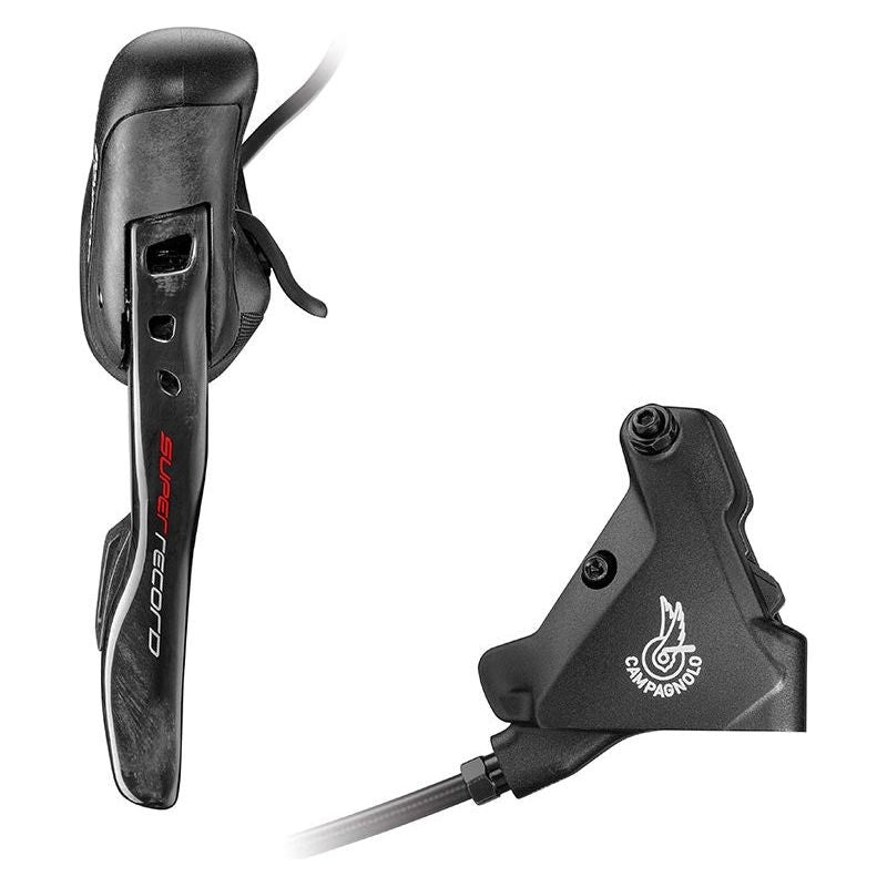 Campagnolo Super Record Ergopower EPS Hydraulic Brake/Shift Lever and Disc Caliper – Right/Rear 12-Speed 140mm Flat Mount Caliper Black